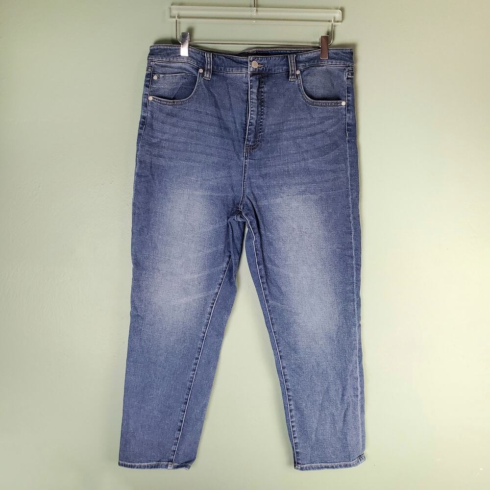 Liverpool Womens Saddle Ridge High Rise Non-Skinny Skinny Jeans Size 16